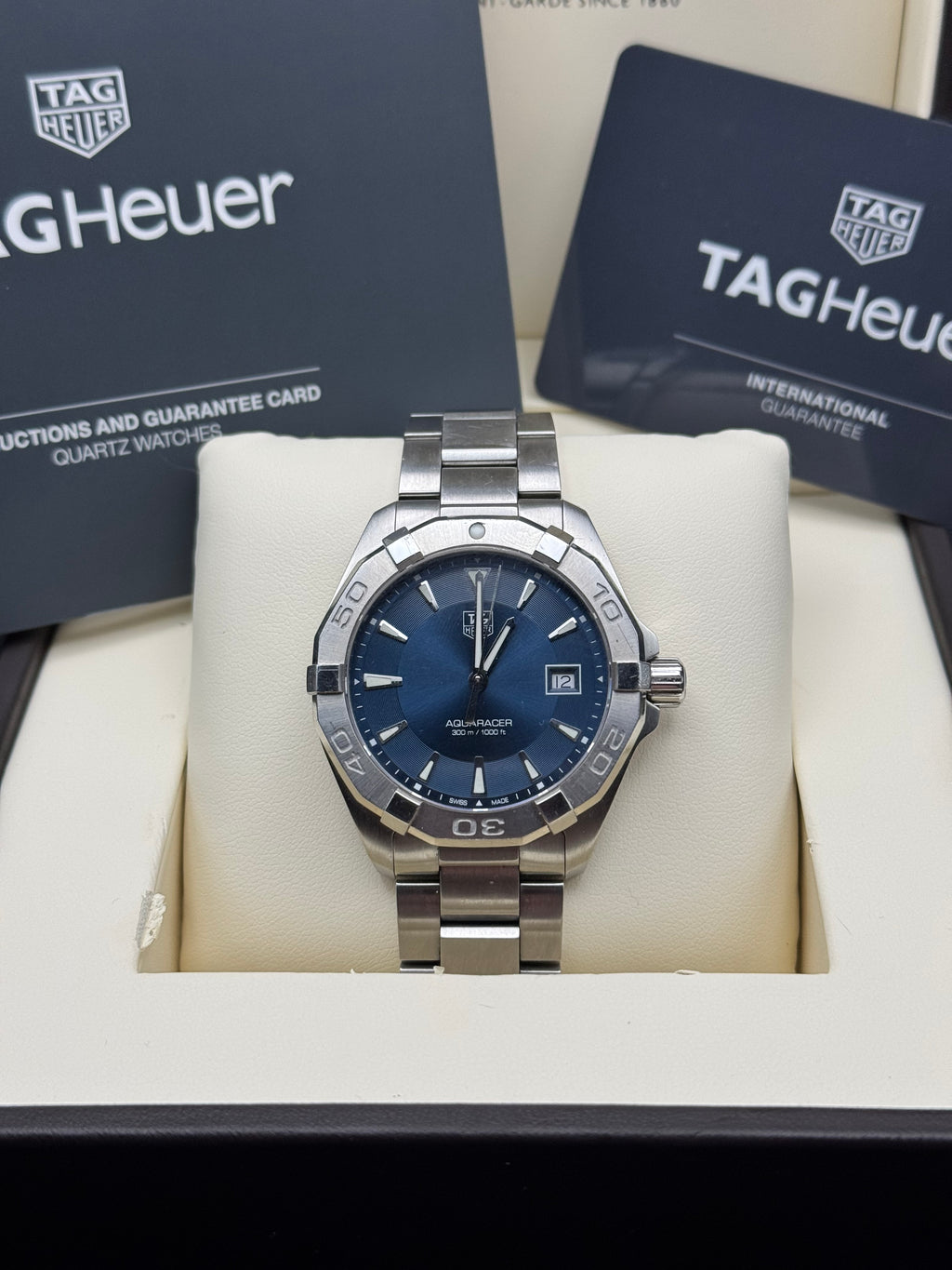 TAG Heuer Aquaracer Quartz - Blue dial - Reference WAY1112