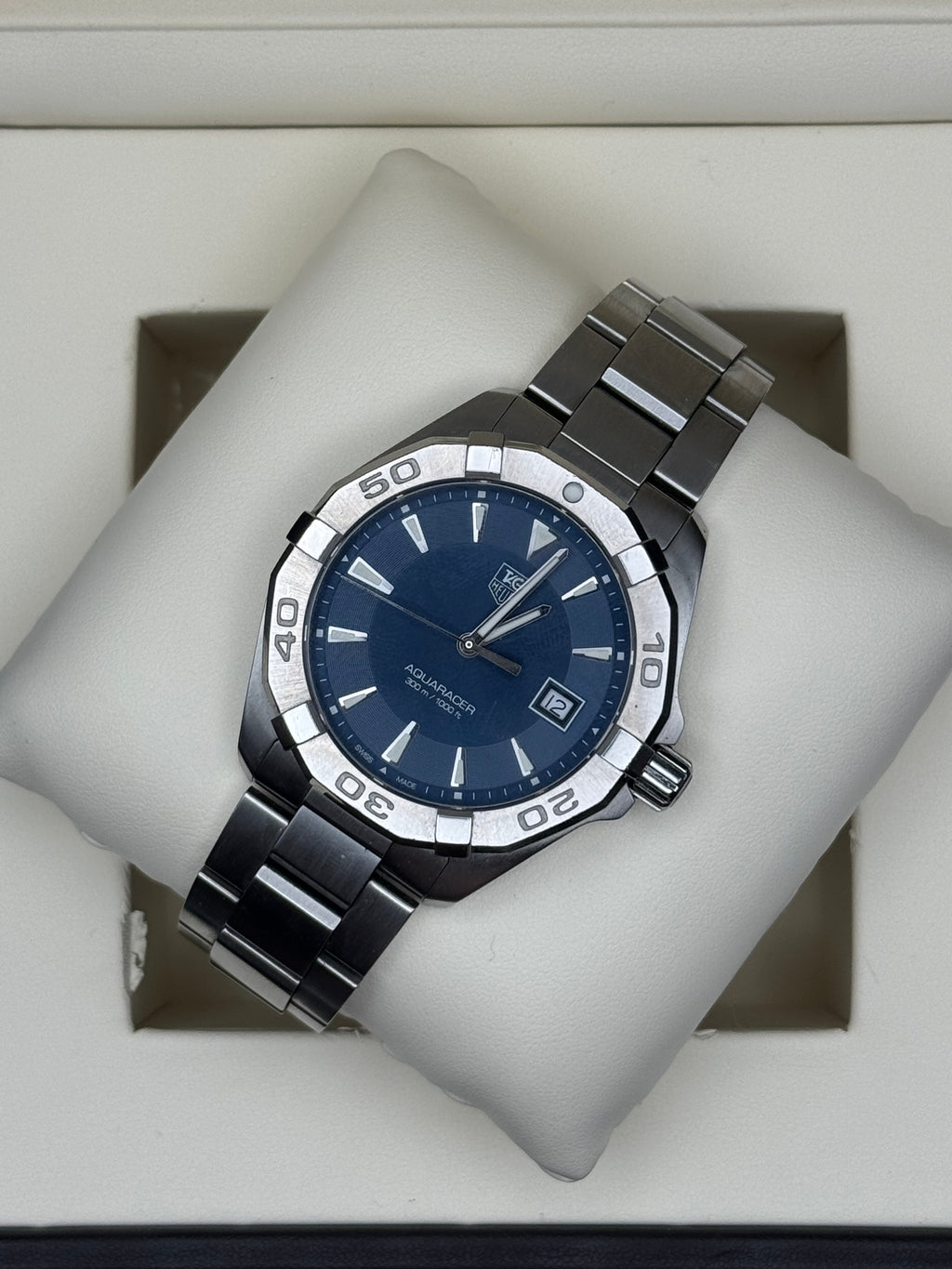TAG Heuer Aquaracer Quartz - Blue dial - Reference WAY1112