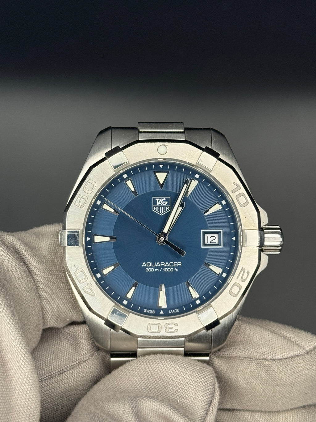 TAG Heuer Aquaracer Quartz - Blue dial - Reference WAY1112