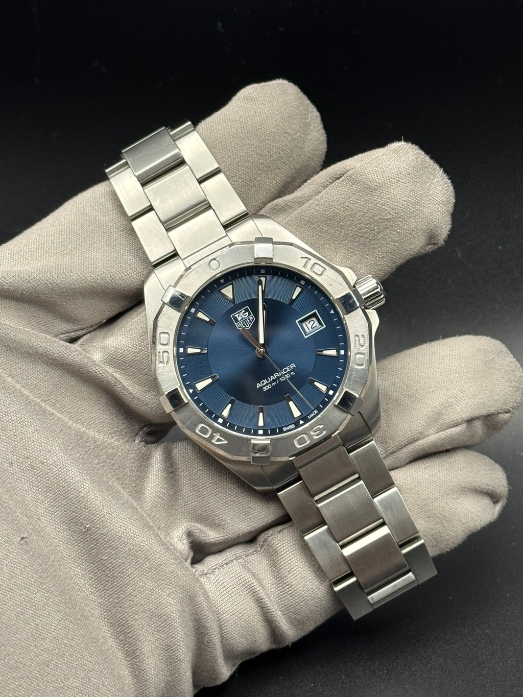 TAG Heuer Aquaracer Quartz - Blue dial - Reference WAY1112